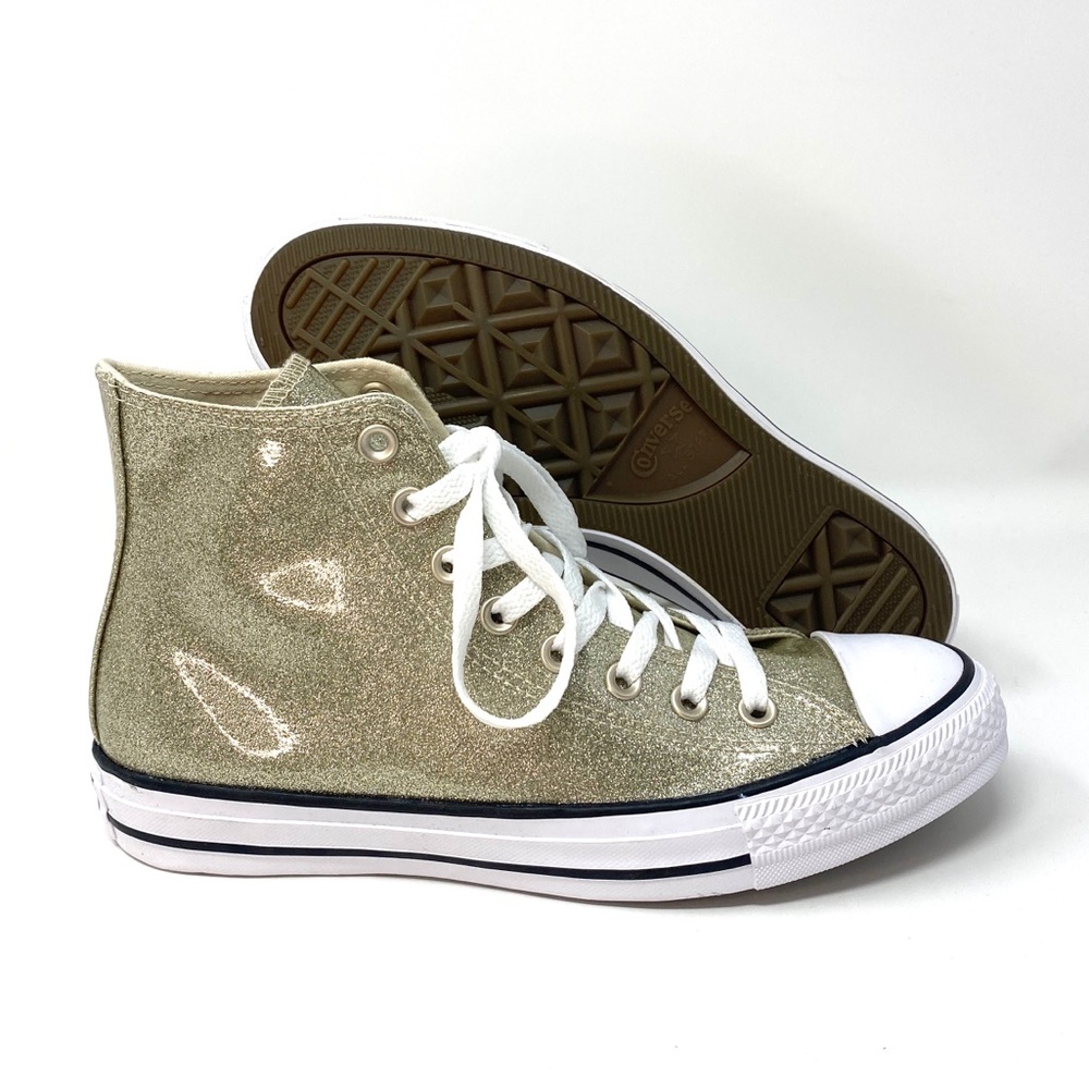Converse Ctas HI Light Gold W AUTHENTIC - Picture 2 of 11